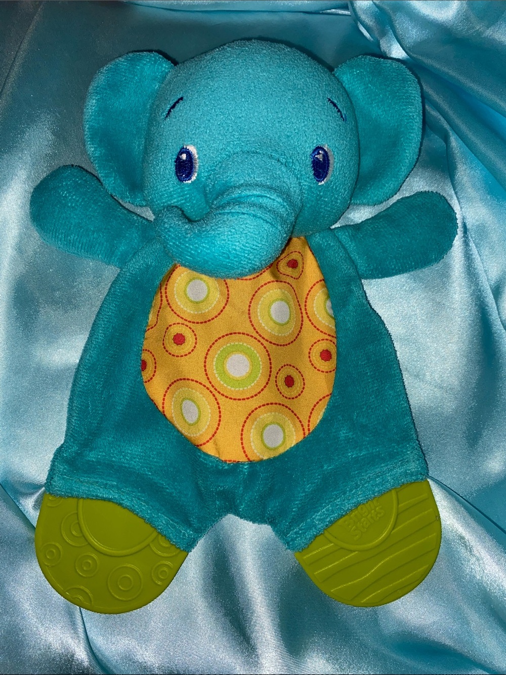 Bright Starts Snuggle and Teething plush Elephant